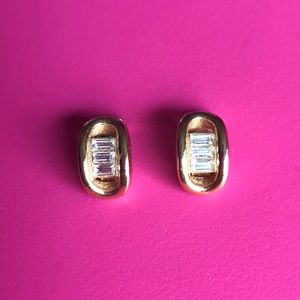 Christian Dior Gold And Chrystal Vintage Designer… - image 1